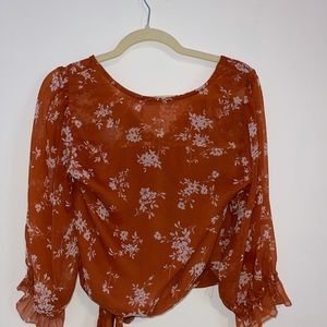 Abercrombie Orange blossom blouse